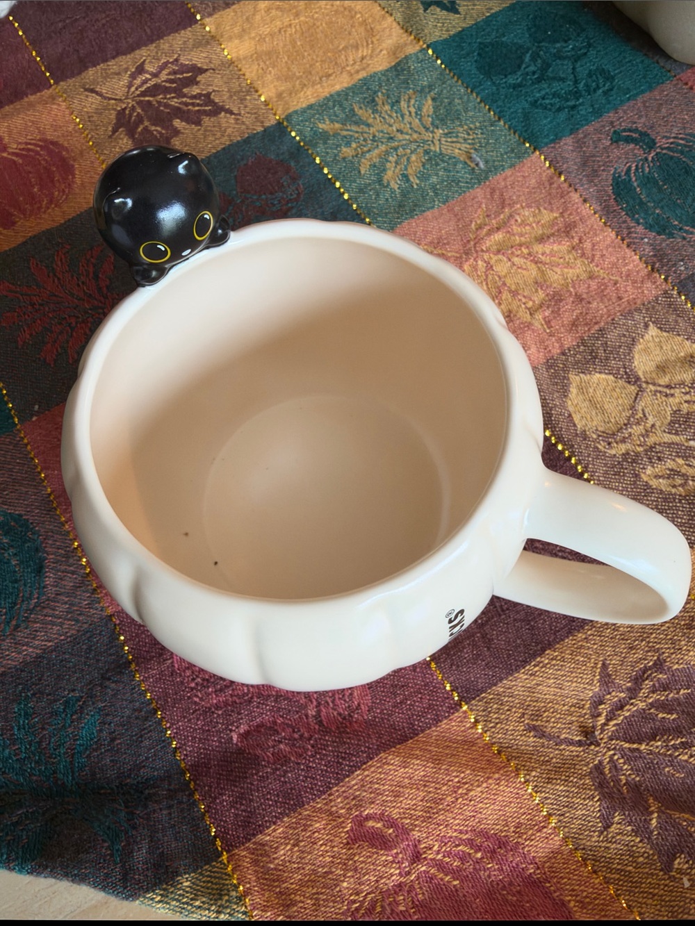 Starbucks Black Cat Ceramic Cream Pumpkin Mug 2026